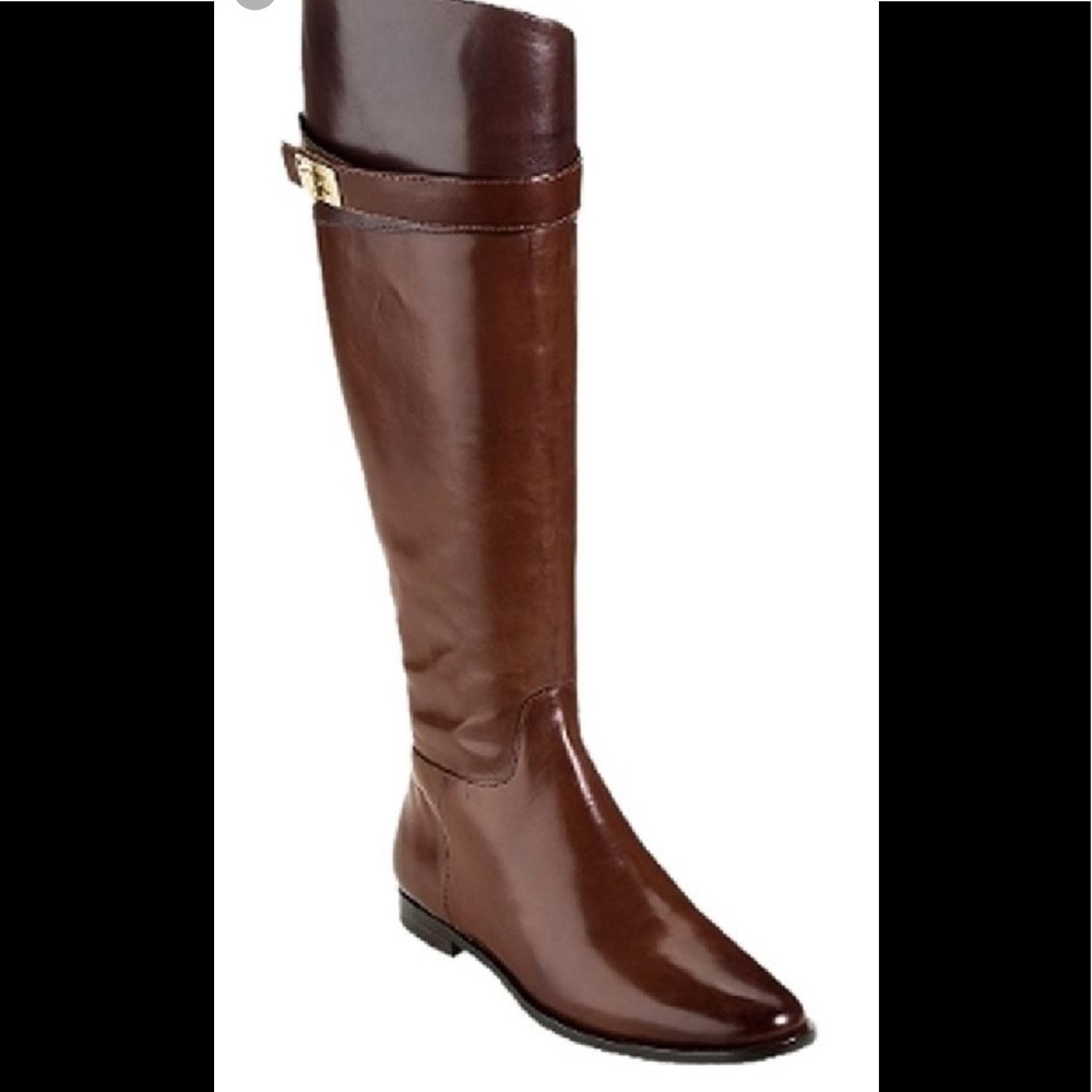Cole Haan Daelin two-tone riding boots